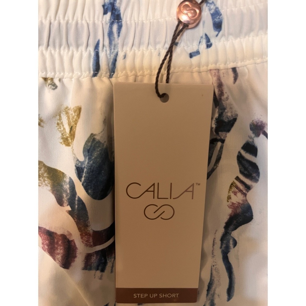 CALIA Step Up Shorts Womens XXL Moss Print Multi High Rise Layered Athletic NEW - Picture 4 of 10